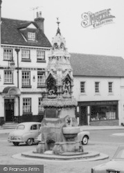 Market Place, Drinking Fountain c.1965, Saffron Walden