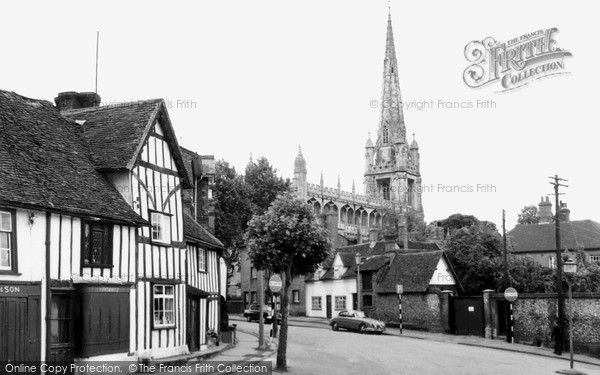Photo of Saffron Walden, Museum Street And Church c.1965