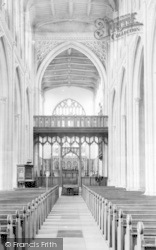 Parish Church Interior 1932, Saffron Walden