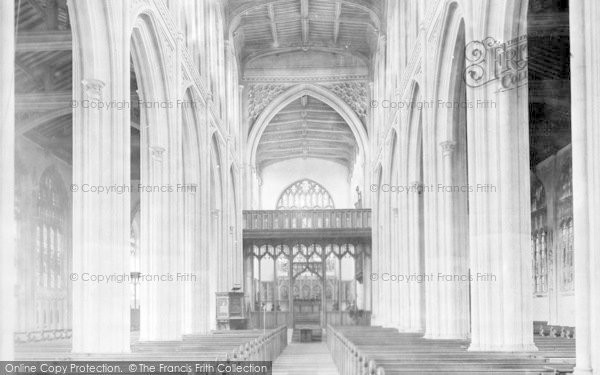 Photo of Saffron Walden, Parish Church Interior 1932