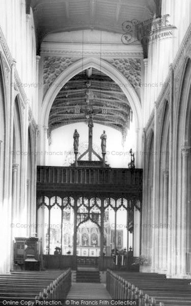 Photo of Saffron Walden, Parish Church Interior c.1965