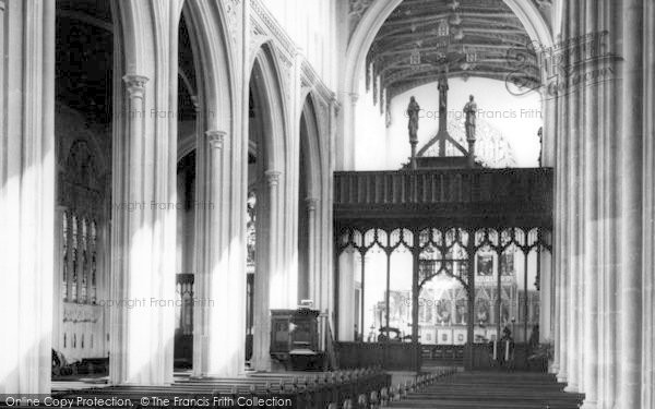 Photo of Saffron Walden, Parish Church Interior c.1965
