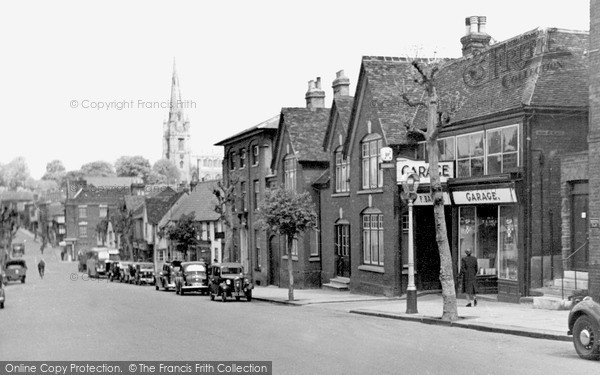 Photo of Saffron Walden, St Mary's Church From The High Street c.1955