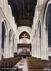 St Mary's Church Interior c.1955, Saffron Walden