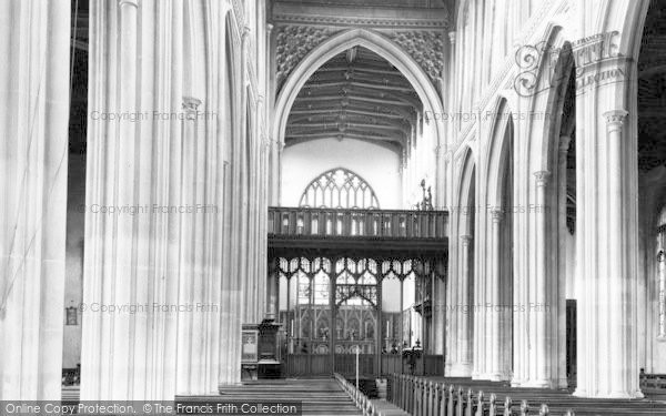 Photo of Saffron Walden, St Mary's Parish Church Interior 1937