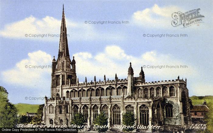 Photo of Saffron Walden, St Mary's Parish Church, Looking South c.1960