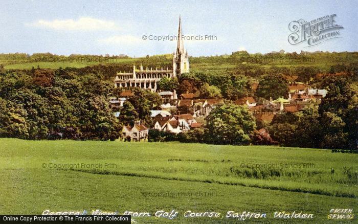 Photo of Saffron Walden, View From Golf Course c.1955