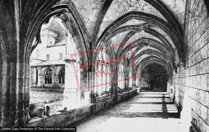 Photo of Saint Wandrille Rançon, Fontenelle Abbey, Cloisters c.1930