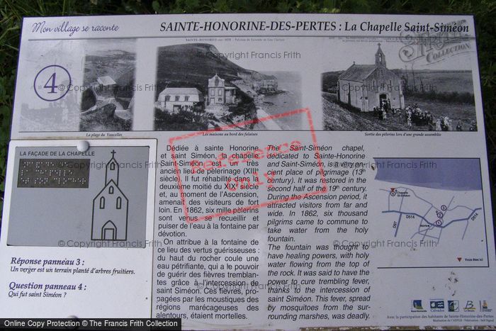 Photo of Sainte Honorine Des Pertes, The Information Board 2008