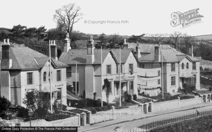 Photo of Salcombe, Houses Above The Park 1890