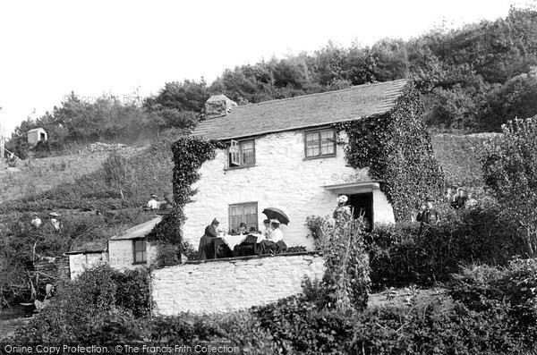 Photo of Salcombe, Old Cottage 'outdoor Tea' 1896