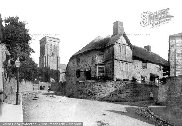 Photo of Salcombe, Old House And Holy Trinity Church 1890