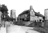 Old House And Holy Trinity Church 1890, Salcombe