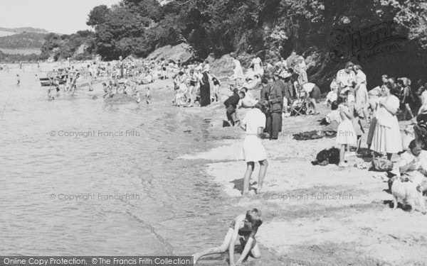 Photo of Salcombe, Portlemouth Beach c.1951