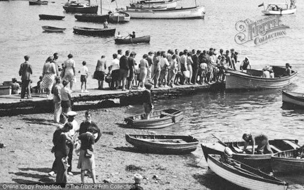 Photo of Salcombe, Queue For The Ferry c.1951