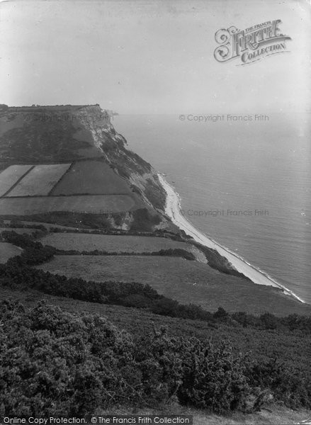 Photo of Salcombe Regis, The Cliffs 1934
