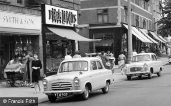 Sale, Ford Anglia and Prefect Cars, School Road 1961