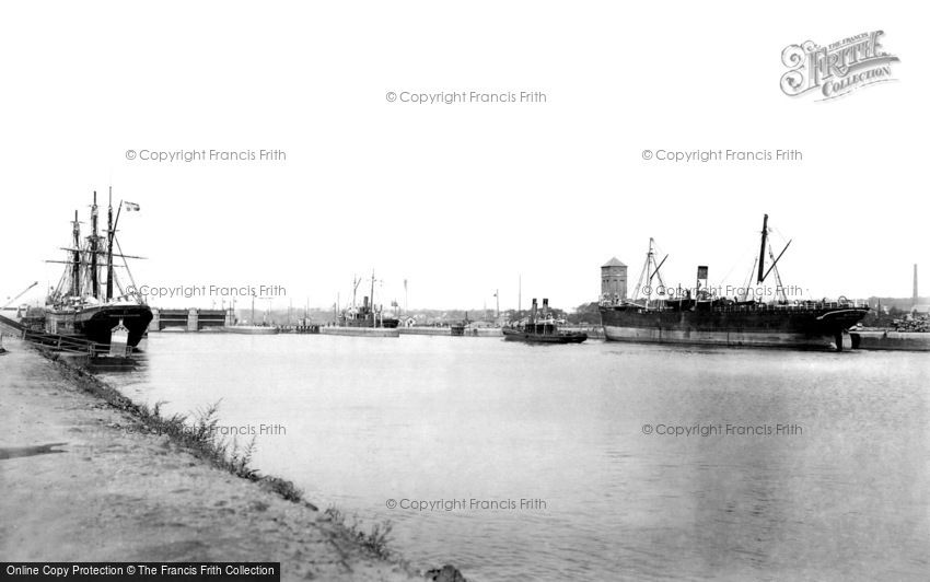 Salford, Mode Wheel Locks, Manchester Ship Canal 1895