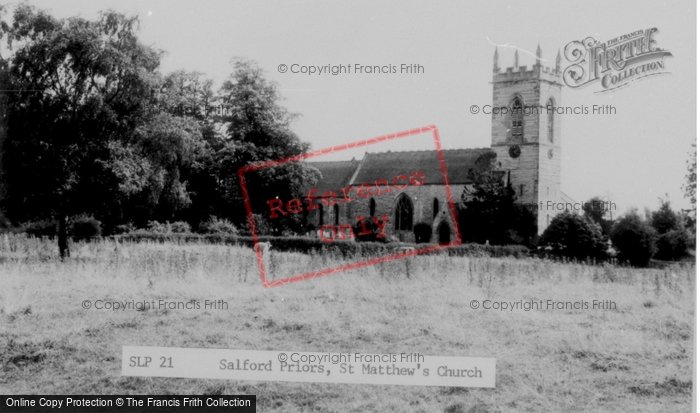 Photo of Salford Priors, St Matthew's Church c.1960