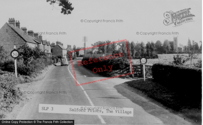 Photo of Salford Priors, The Village c.1955