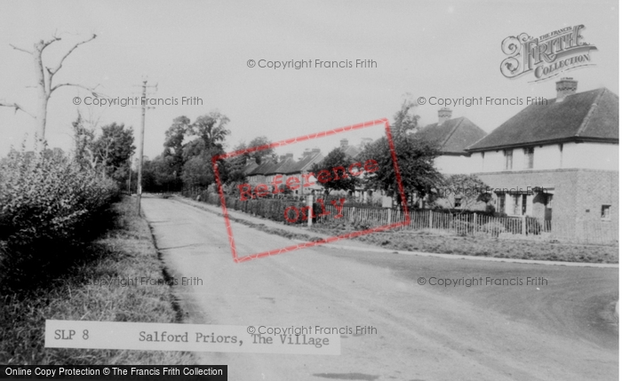 Photo of Salford Priors, The Village c.1955