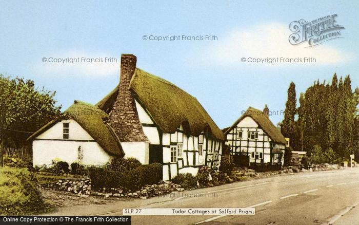 Photo of Salford Priors, Tudor Cottages c.1960