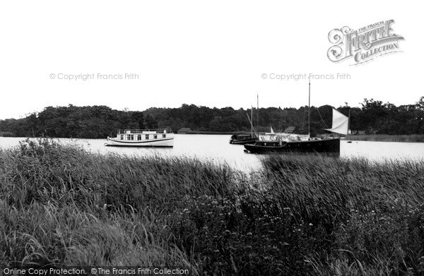 Photo of Salhouse, Boats On Salhouse Broad c.1940