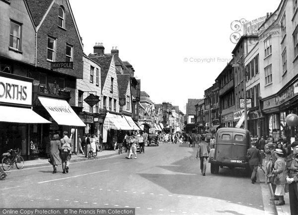 Photo of Salisbury, Bridge Street c.1955