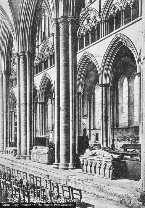 Photo of Salisbury, Cathedral, Across Nave c.1863
