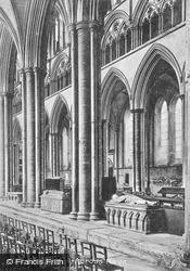 Cathedral, Across Nave c.1863, Salisbury