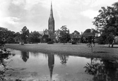 Cathedral And Bishops Palace 1906, Salisbury