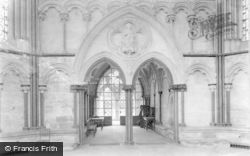 Cathedral, Chapter House Doorway 1913, Salisbury