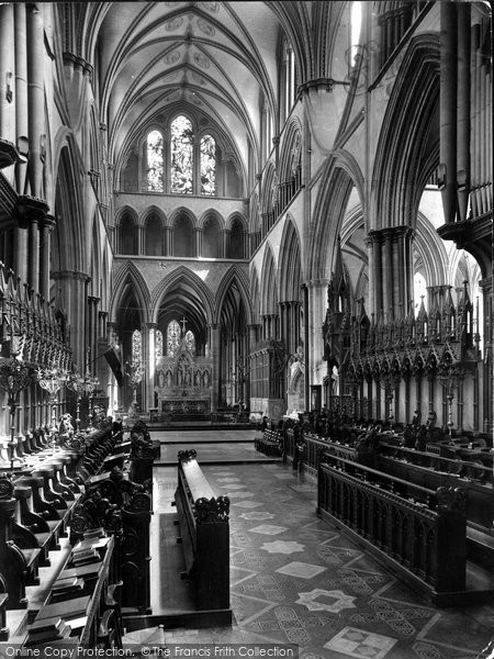 Photo of Salisbury, Cathedral, Choir East 1919