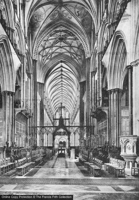 Photo of Salisbury, Cathedral, Choir West c.1900