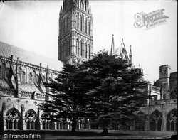 Cathedral, Cloister Court c.1880, Salisbury