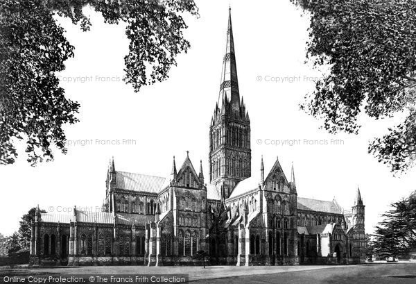 Photo of Salisbury, Cathedral, From The North East c.1872