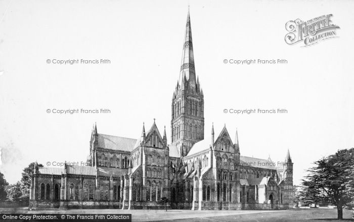 Photo of Salisbury, Cathedral, From The North East c.1872