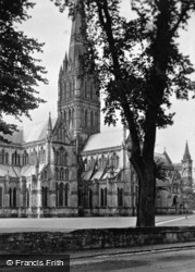Cathedral, From The North East c.1910, Salisbury