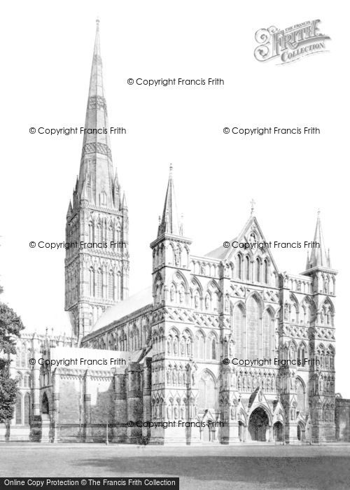 Photo of Salisbury, Cathedral, From The North West c.1862