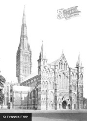 Cathedral, From The North West c.1862, Salisbury