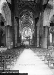 Cathedral Interior c.1900, Salisbury
