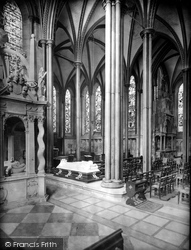 Cathedral, Lady Chapel 1919, Salisbury