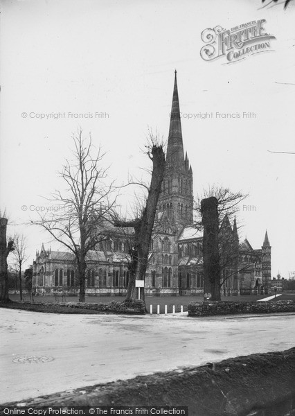 Photo of Salisbury, Cathedral, North East c.1955