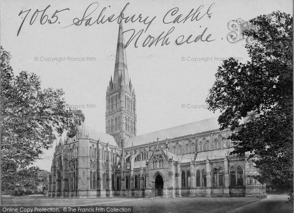 Photo of Salisbury, Cathedral, North Side c.1872