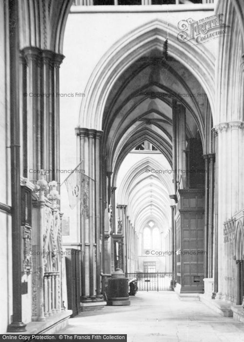 Photo of Salisbury, Cathedral, South Choir Aisle, West 1914