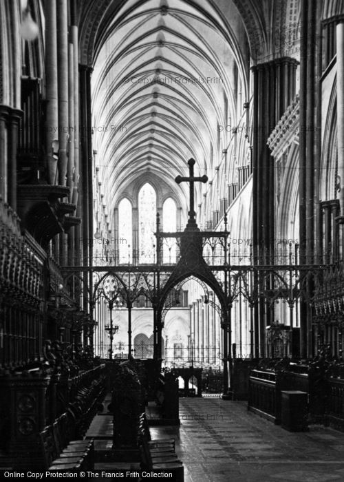 Photo of Salisbury, Cathedral, The Choir c.1910