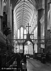 Cathedral, The Choir c.1910, Salisbury