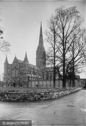 Cathedral, West c.1955, Salisbury
