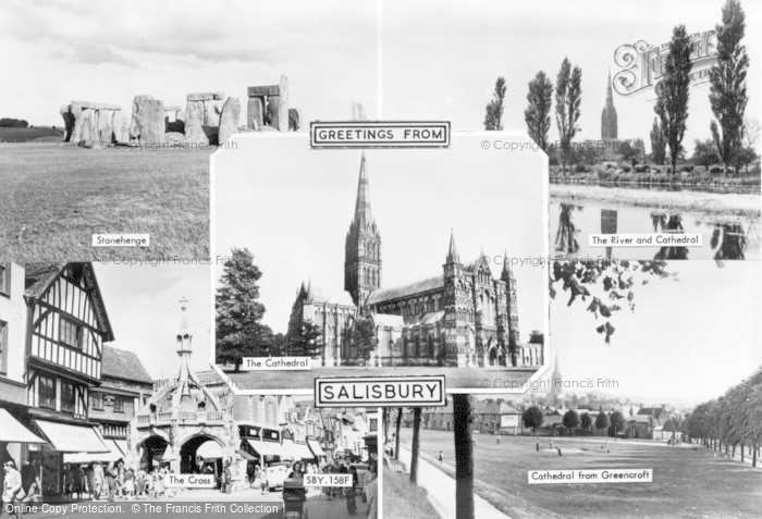 Photo of Salisbury, Composite c.1955