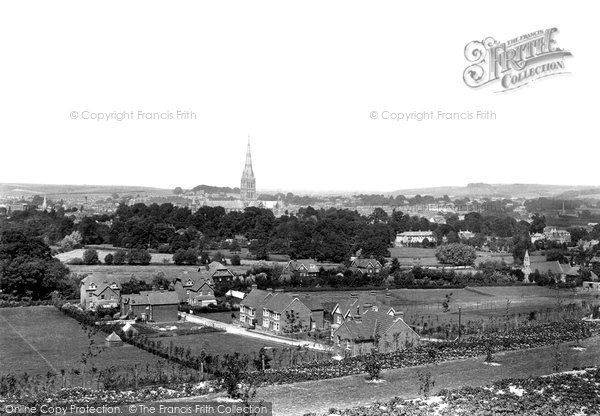 Photo of Salisbury, From Harnham 1906